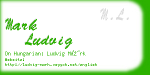 mark ludvig business card